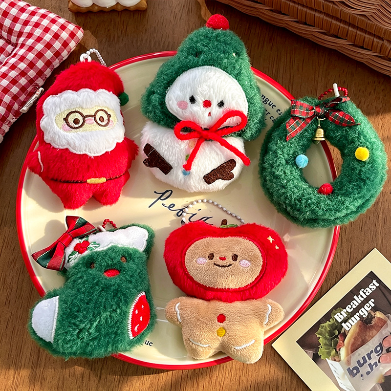 9pcs/Set Chrismas Plush Keycha - đánh giá và giá Backpacks