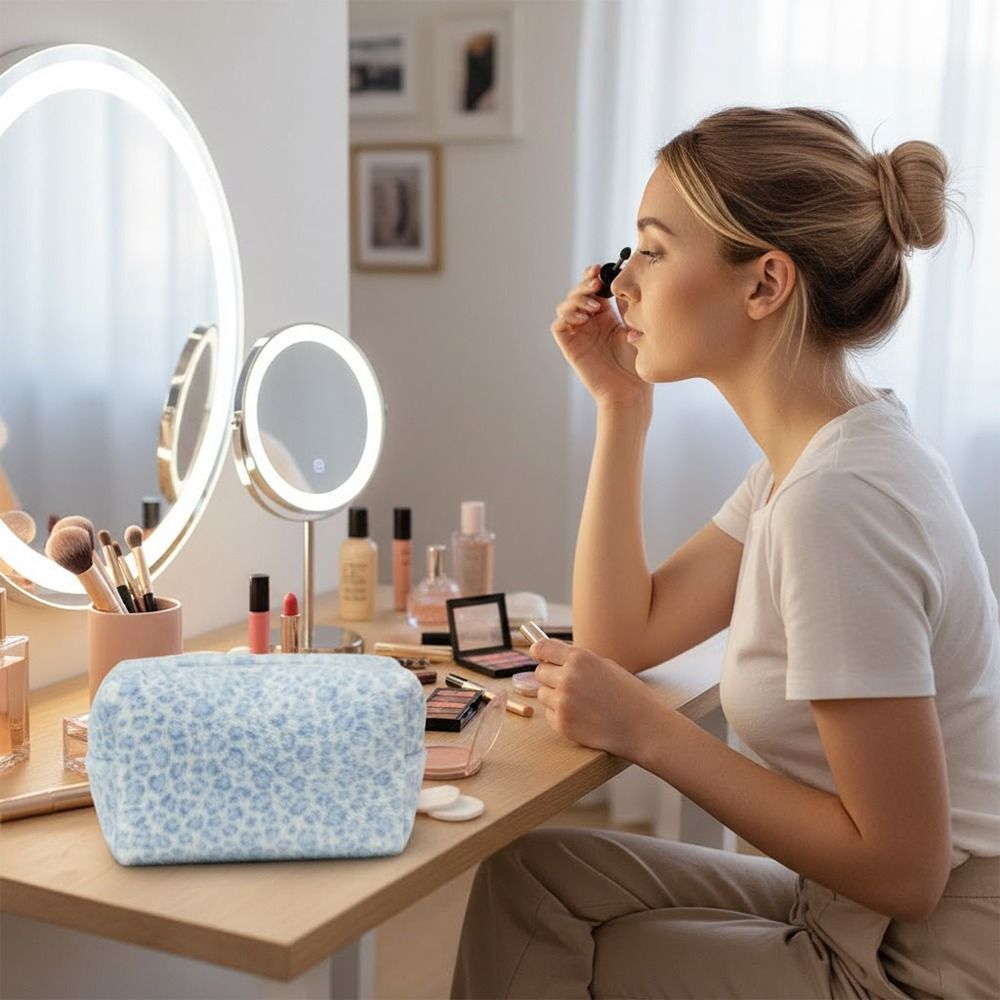 High Quality Fuzzy Makeup Bag  - đánh giá và giá Cosmetic Bags