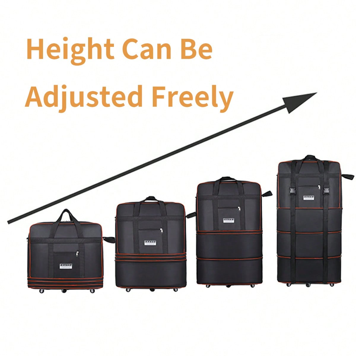 Black Collapsible Rolling Trav - đánh giá và giá Foldable Rolling Luggage Bag
