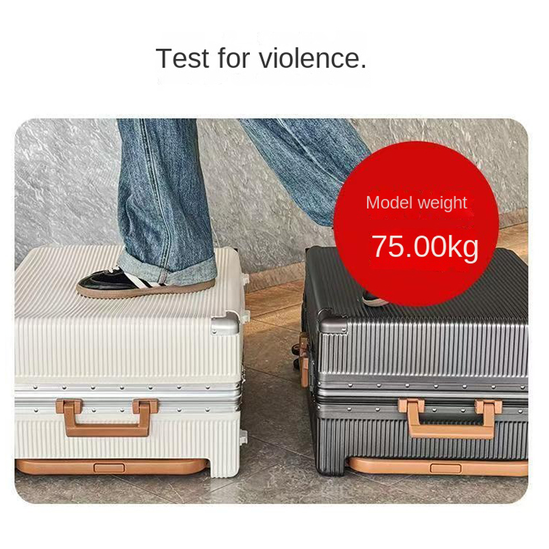 New Wide Trolley Case Luggage  - đánh giá và giá Aluminum Frame Carry On Luggage
