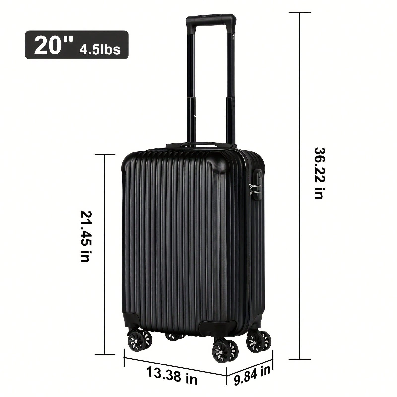 20‑Inch Hard‑Shell Carry‑On Lu - đánh giá và giá Spinner Wheel Rolling Suitcase 20 Inch
