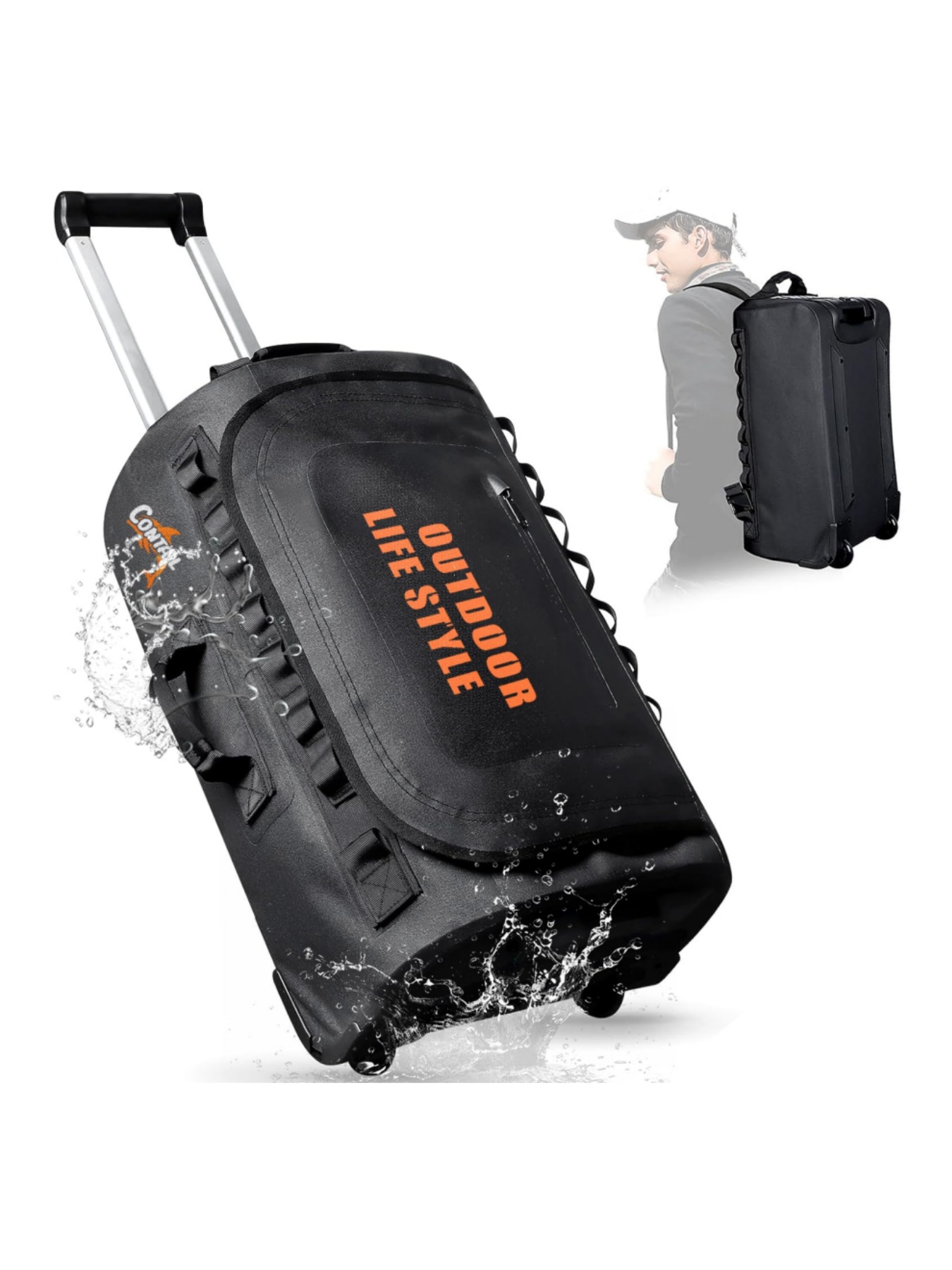 48/95 Rally Wheeled Diving Bag - đánh giá và giá Foldable Rolling Luggage Bag