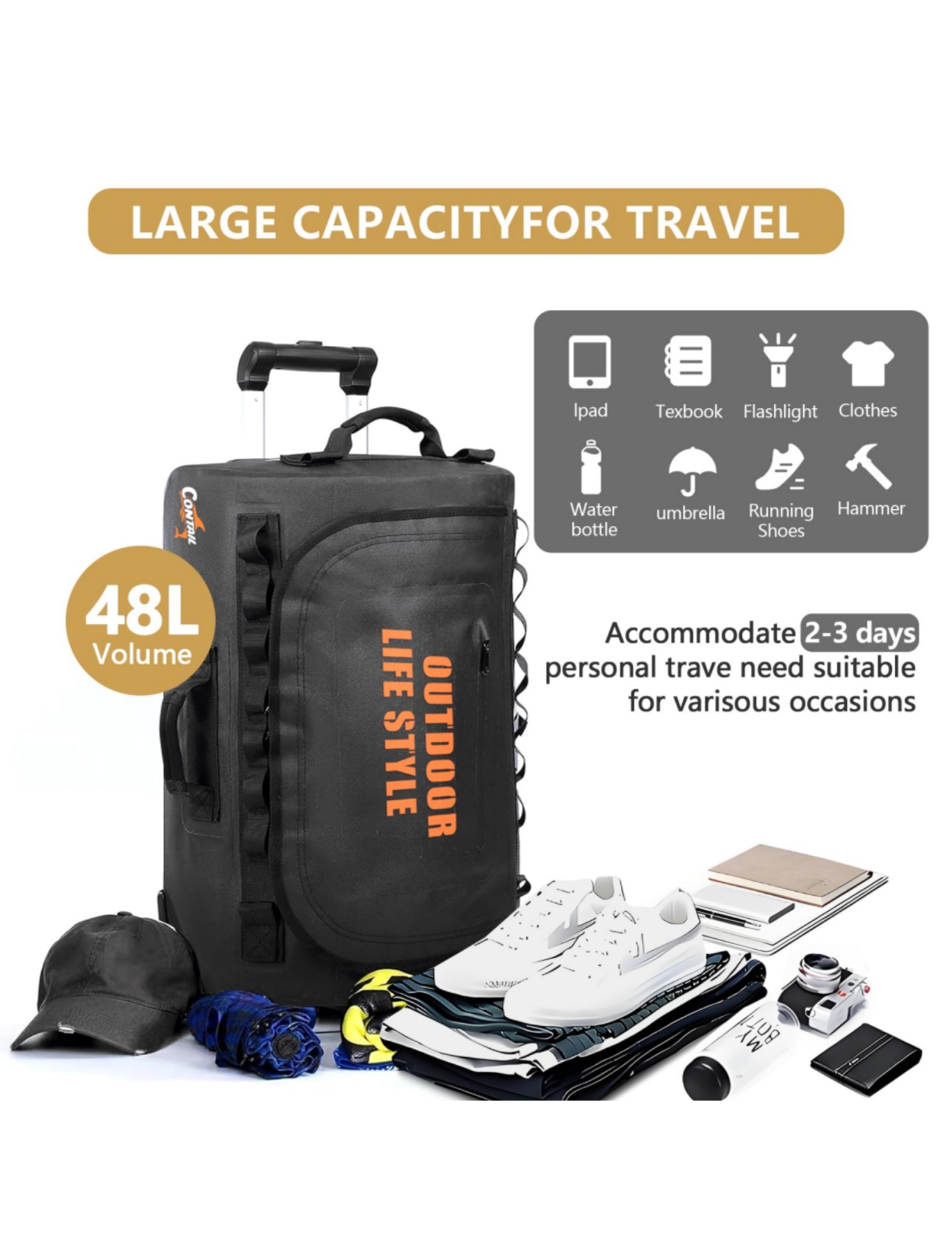 48/95 Rally Wheeled Diving Bag - đánh giá và giá Foldable Rolling Luggage Bag
