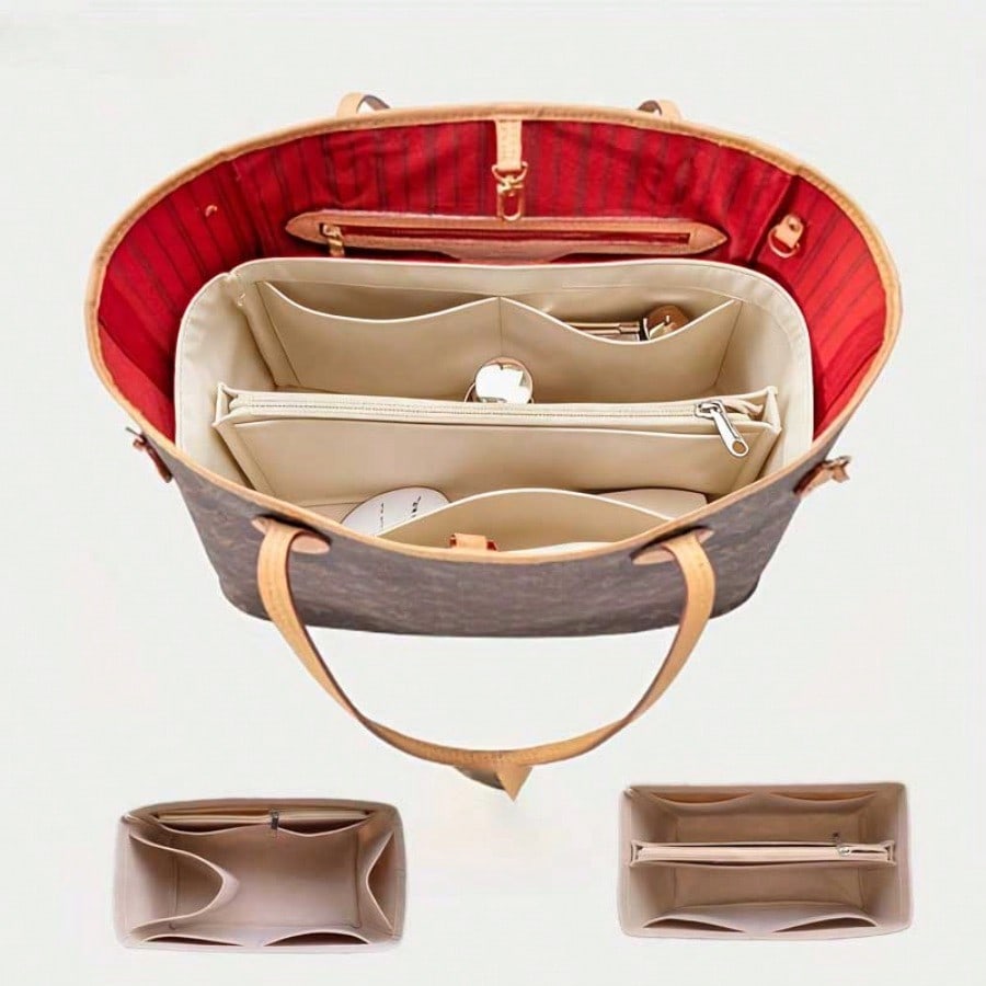 Felt Inset Bag Organizer, Mult - đánh giá và giá Cosmetic Bags