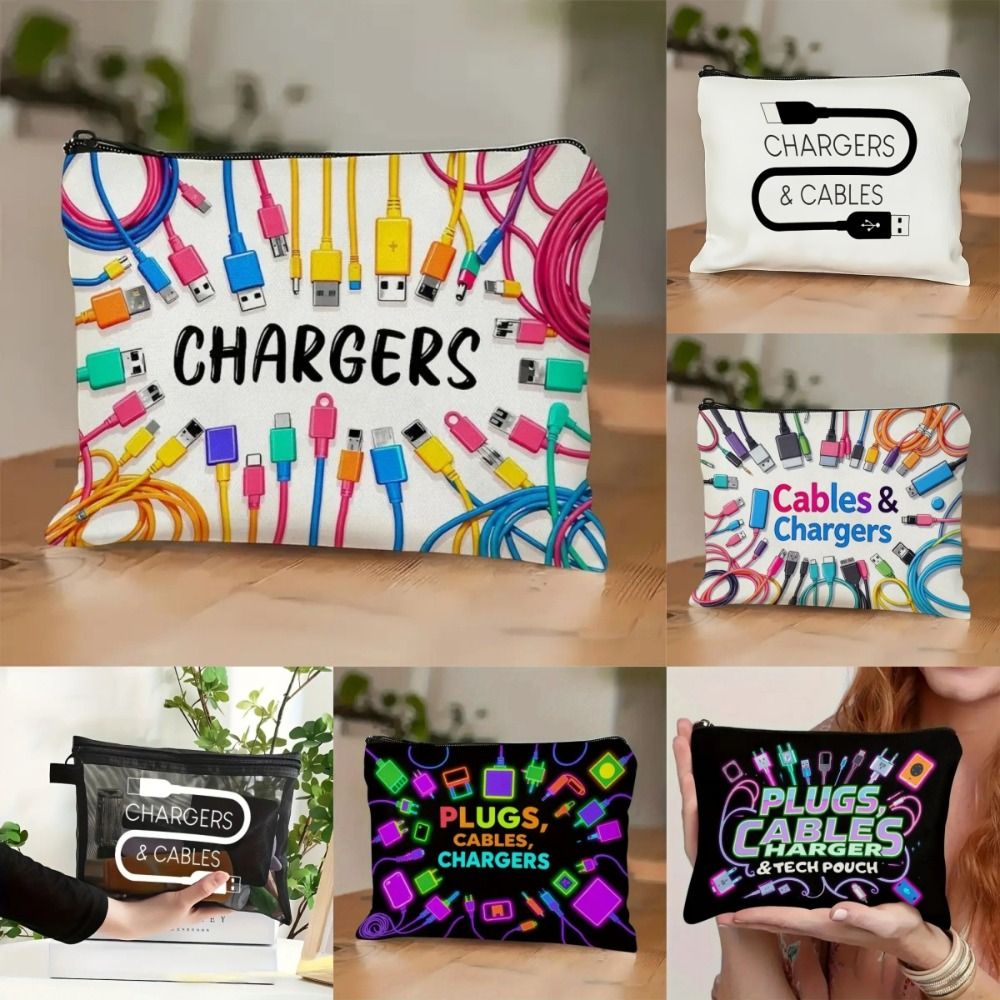 New Canvas Charger Storage Pou - đánh giá và giá Cosmetic Bags